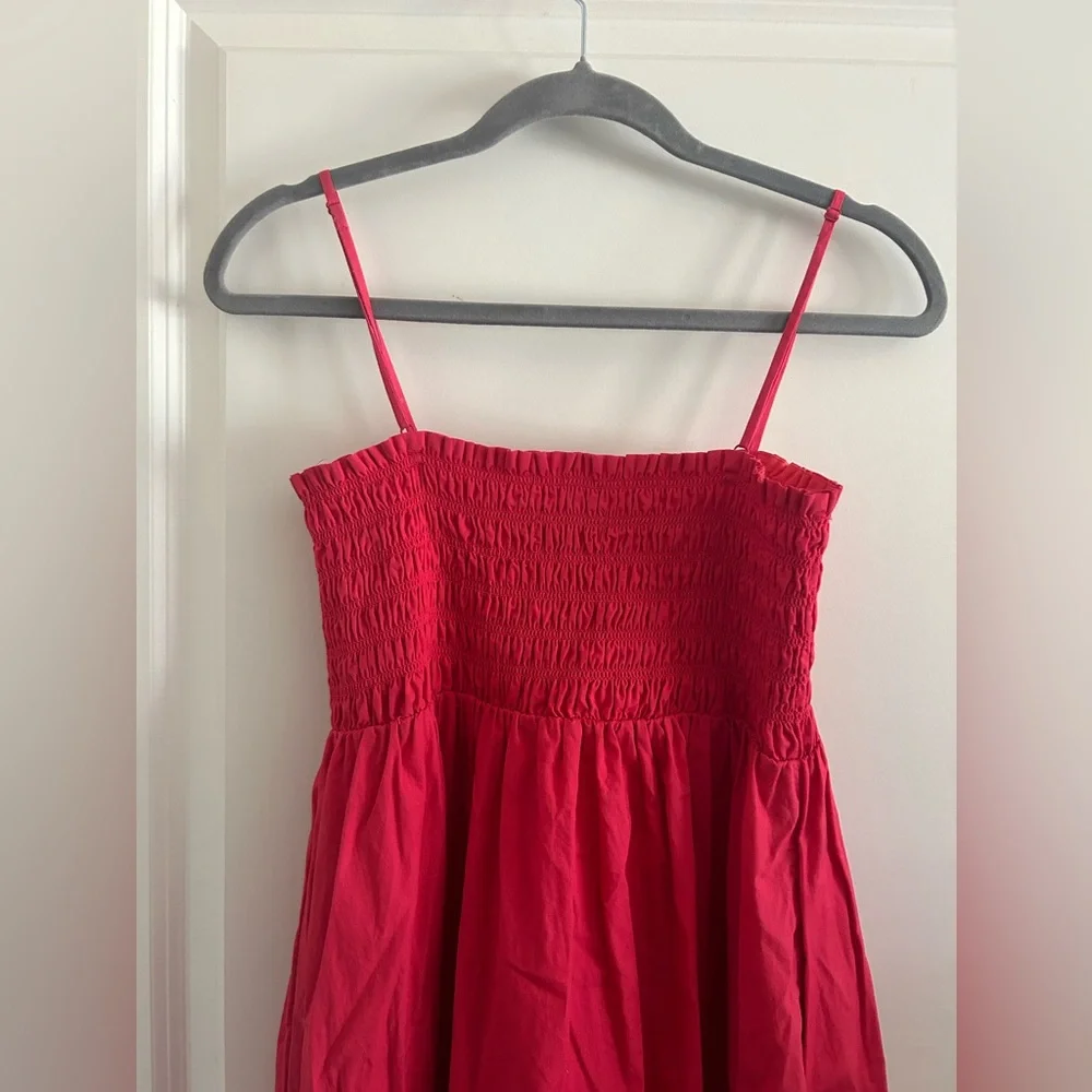 O. P. T. Cotton Leila Smocked Dress With Pocket - Picture 2 of 11